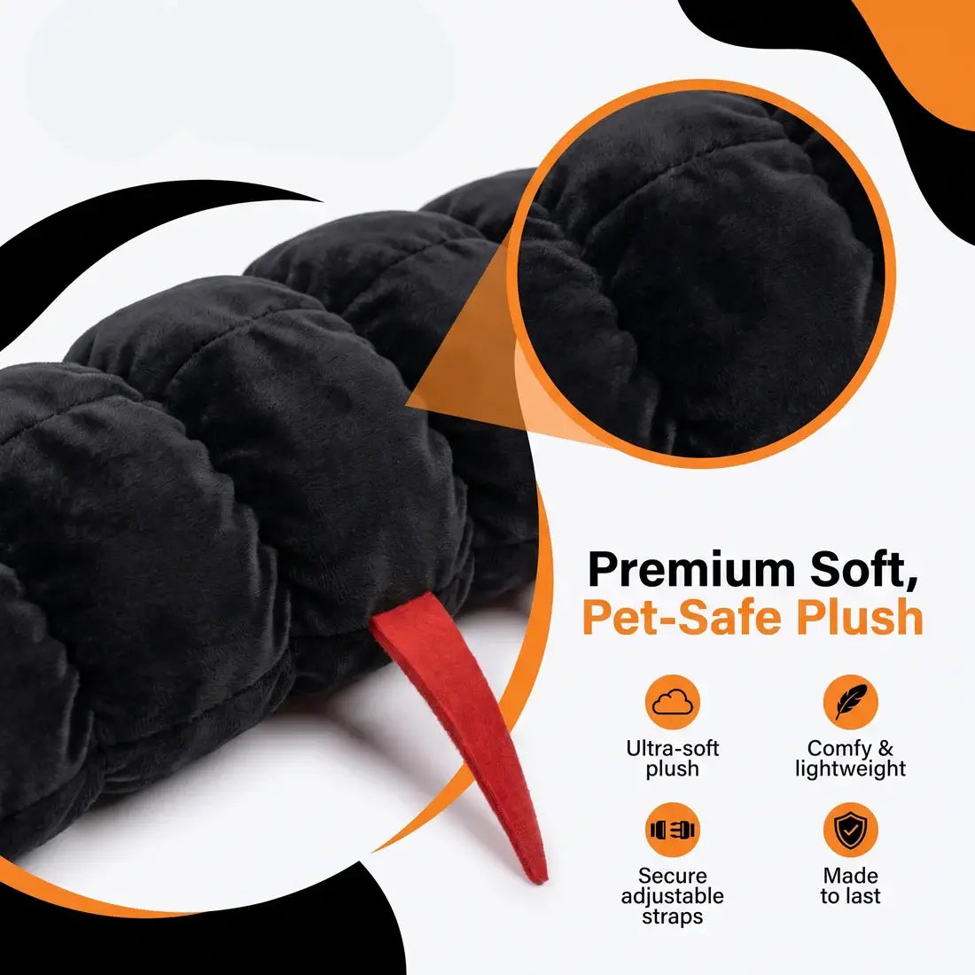 PETRIFY™ Cat Centipede Costume | Soft Plush, Adjustable Fit